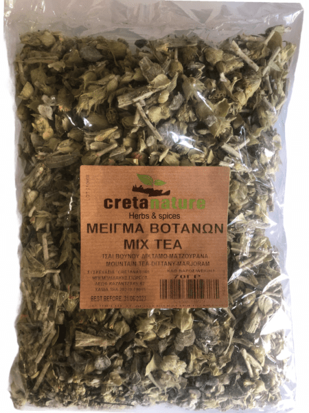 Μείγμα βοτάνων mix tea,τσάι του βουνού-δίκταμο-ματζουράνα 70gr
