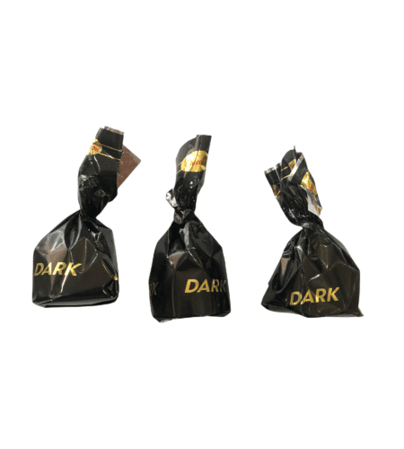 Dark chocolate με γέμιση κρέμας κακάο και επικάλυψη σοκολάτα υγείας