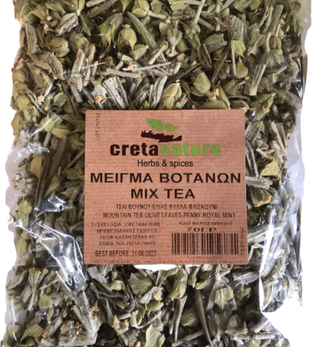 Μείγμα βοτάνων μίξ τσάι (τσάι βουνού,ελιάς φύλλα,φλισκούνι)