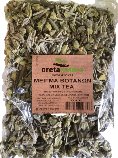 Μείγμα βοτάνων μίξ τσάι (τσάι βουνού,ελιάς φύλλα,φλισκούνι)