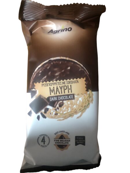 Ρυζογκοφρέτες agrino με μαύρη σοκολάτα 60gr